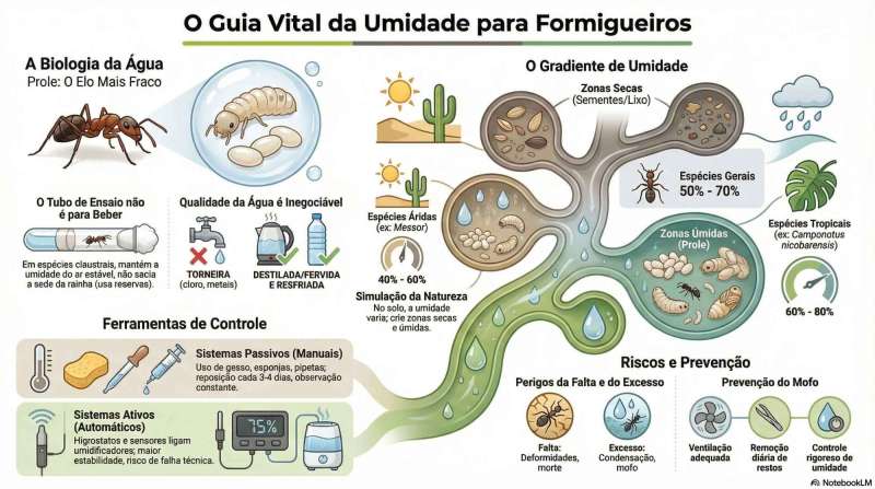Umidade no Formicário: O Fator Crítico para o Sucesso da sua Colônia!