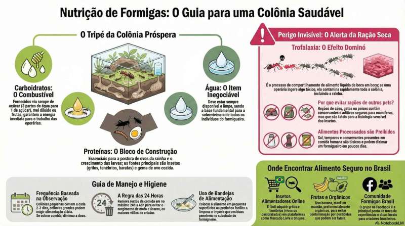 Alimentação da Colônia: O Segredo para Formigas Saudáveis!