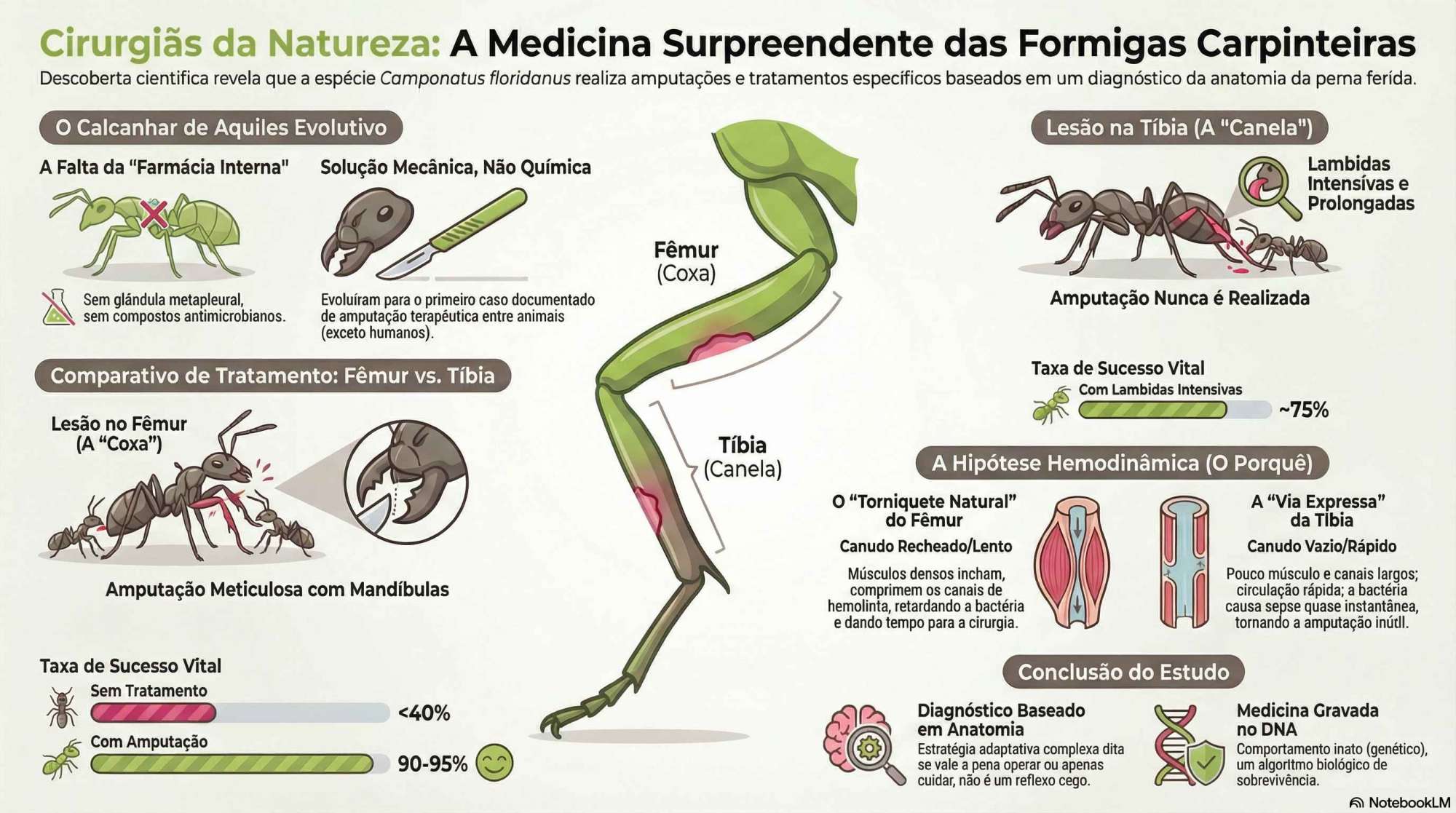As formigas-carpinteiras agem como cirurgiãs