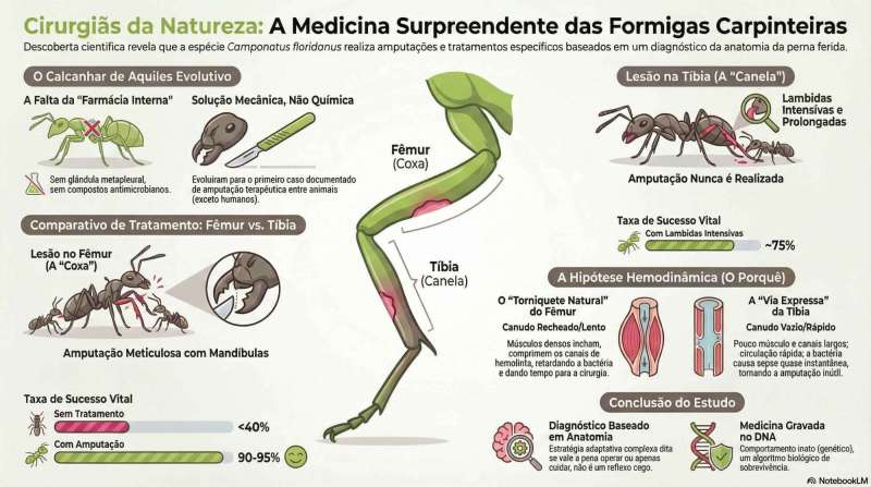 As formigas-carpinteiras agem como cirurgiãs